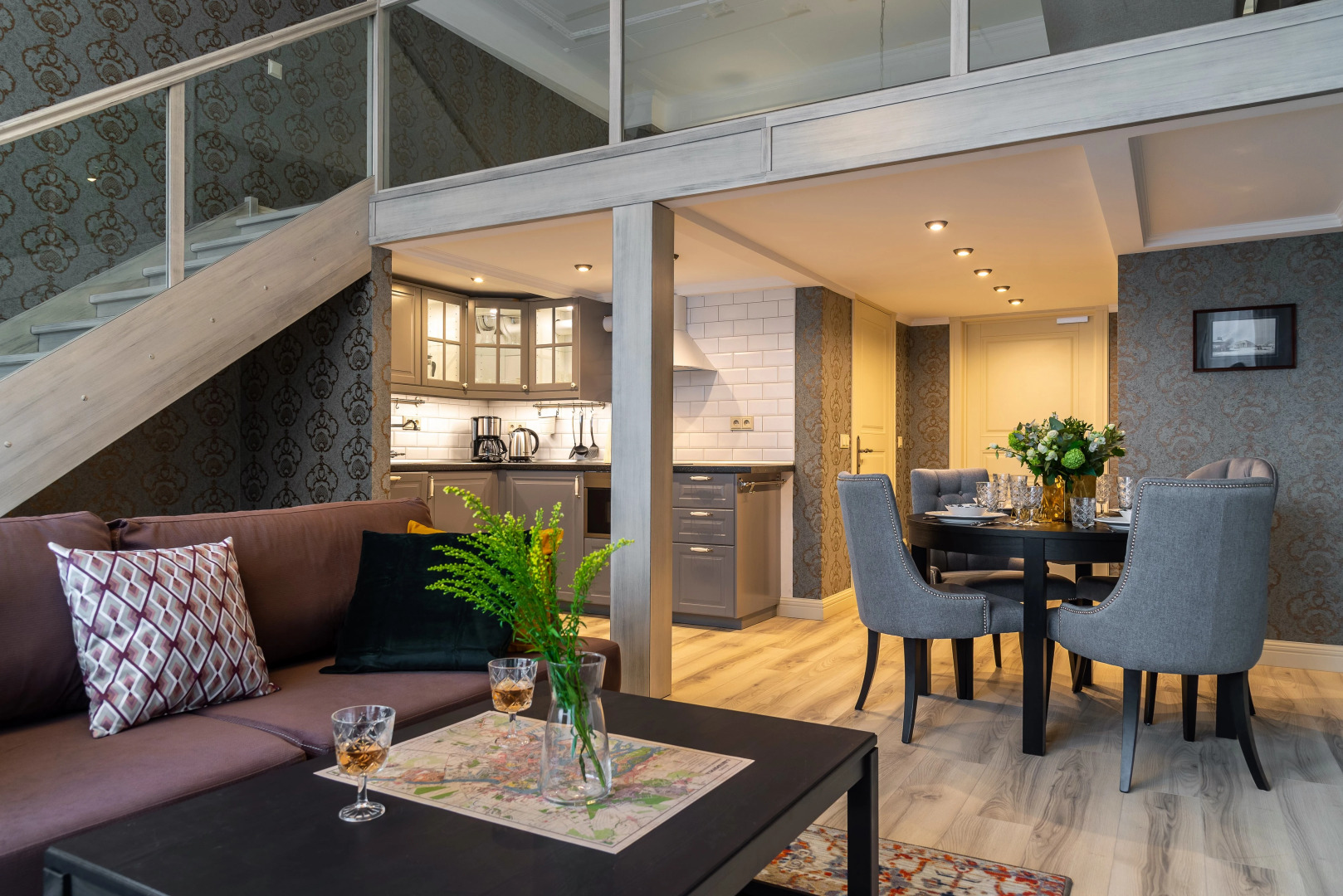 Апартаменты D на Чайковского с двумя спальнями №3