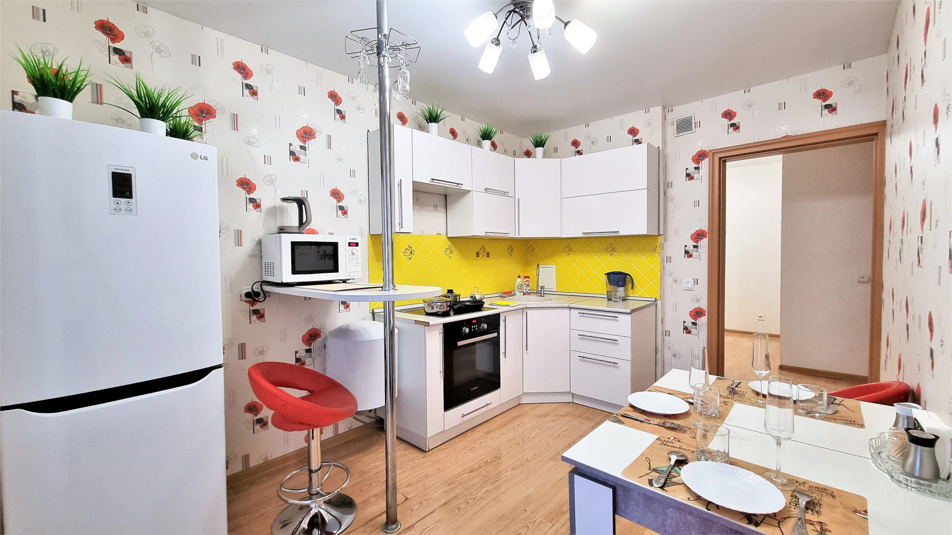 1-комн. трехместные апартаменты в ЖК "Новин"