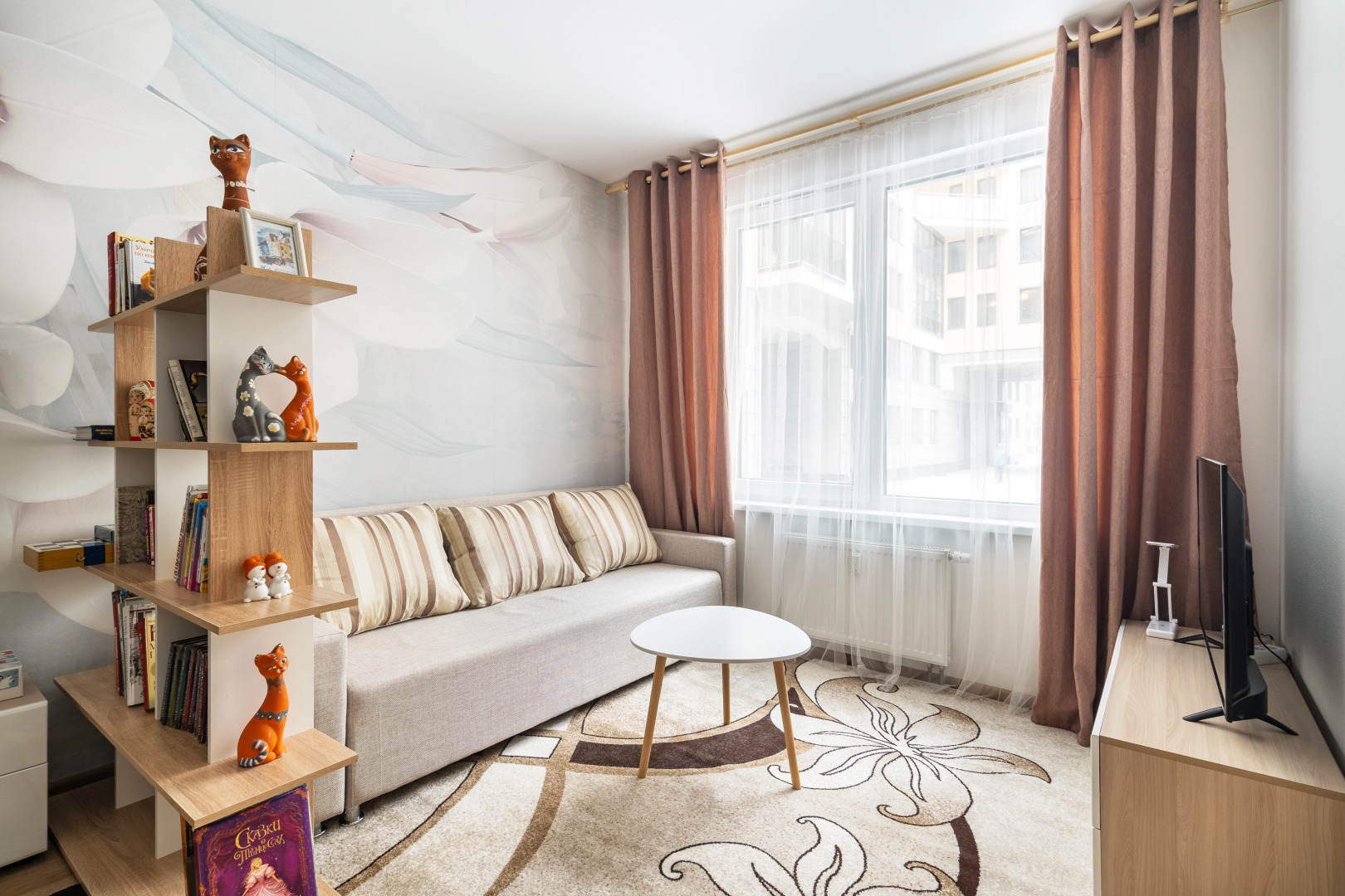 Апартаменты GLOBALSTAY. Уникальная 3-комн кв с Купе Поезда на ВО в доме Бизнес Класса ЖК Палацио