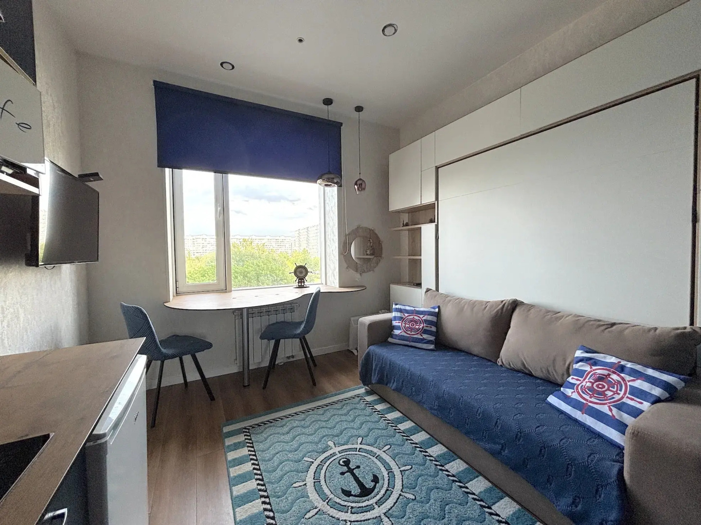 Апартаменты Двухместная студия с кухней Волна