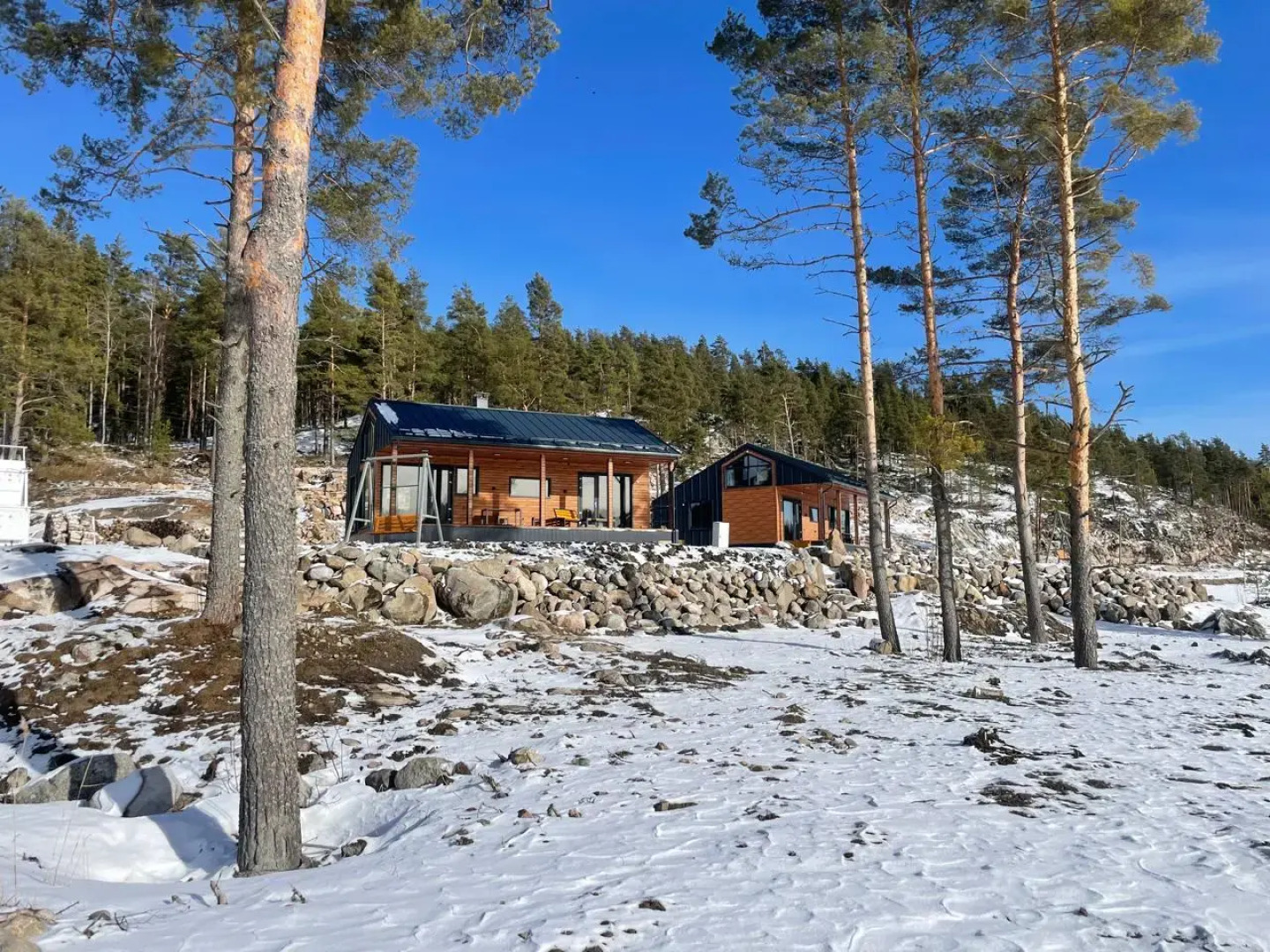 Частный дом Домики Ихоярви на озере (дом 3)