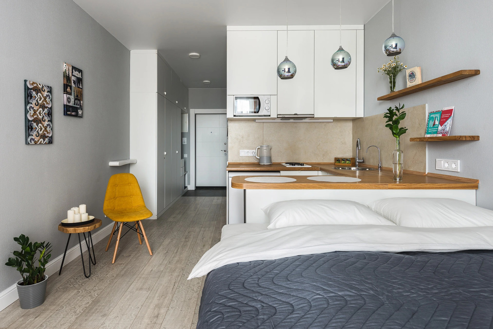 Апартаменты Уютная студия с обзорным видом на Казань