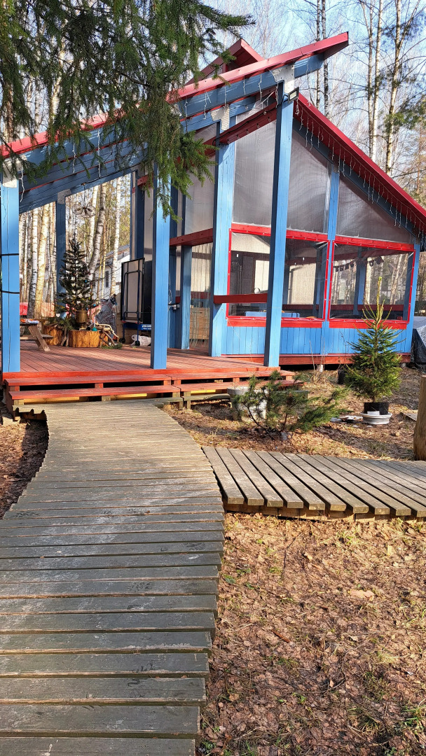 Частный дом в Заветах Ильича с голубой гостиной