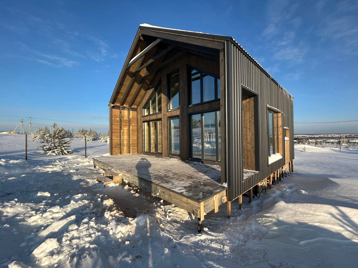 Частный дом Барн Хаус возле горнолыжного курорта Чекерил Уютно Ижевск