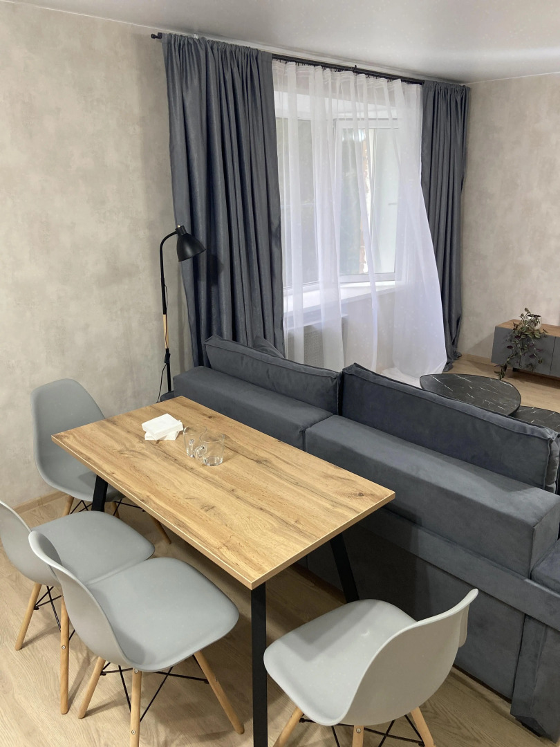 Квартира студия в центре города 50 оттенков серого