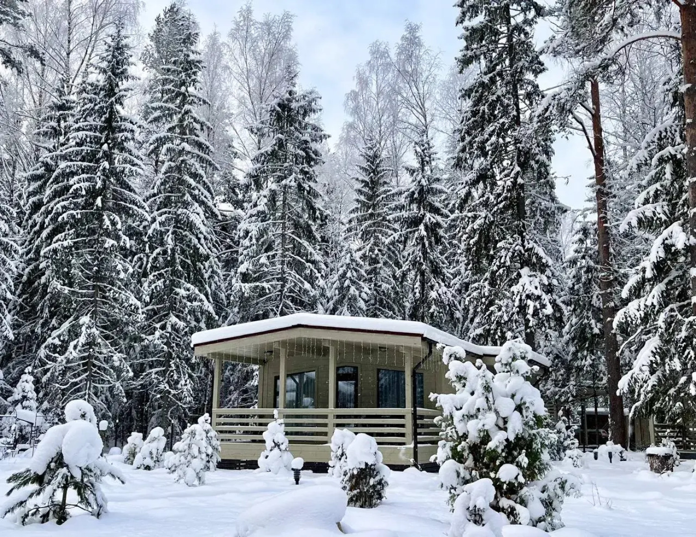 Домик на опушке на берегу Озера Волго на Селигере - коттеджи Сосновый бор