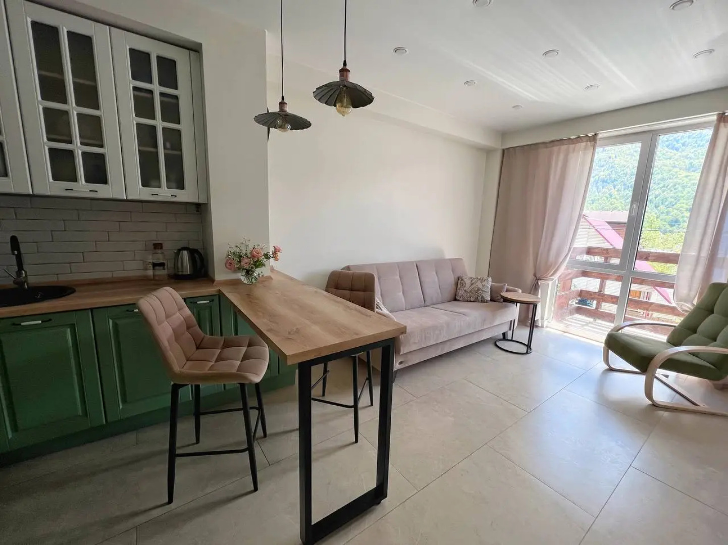 Апартаменты с Красивым видом в горах