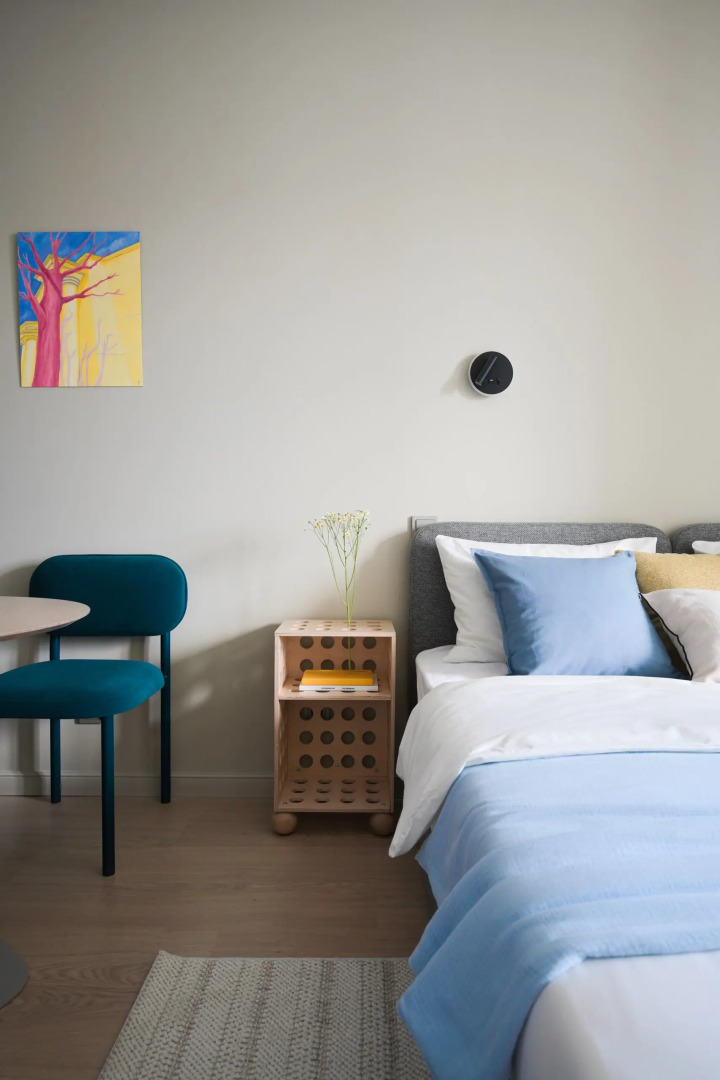 Квартира с бирюзовым настроением