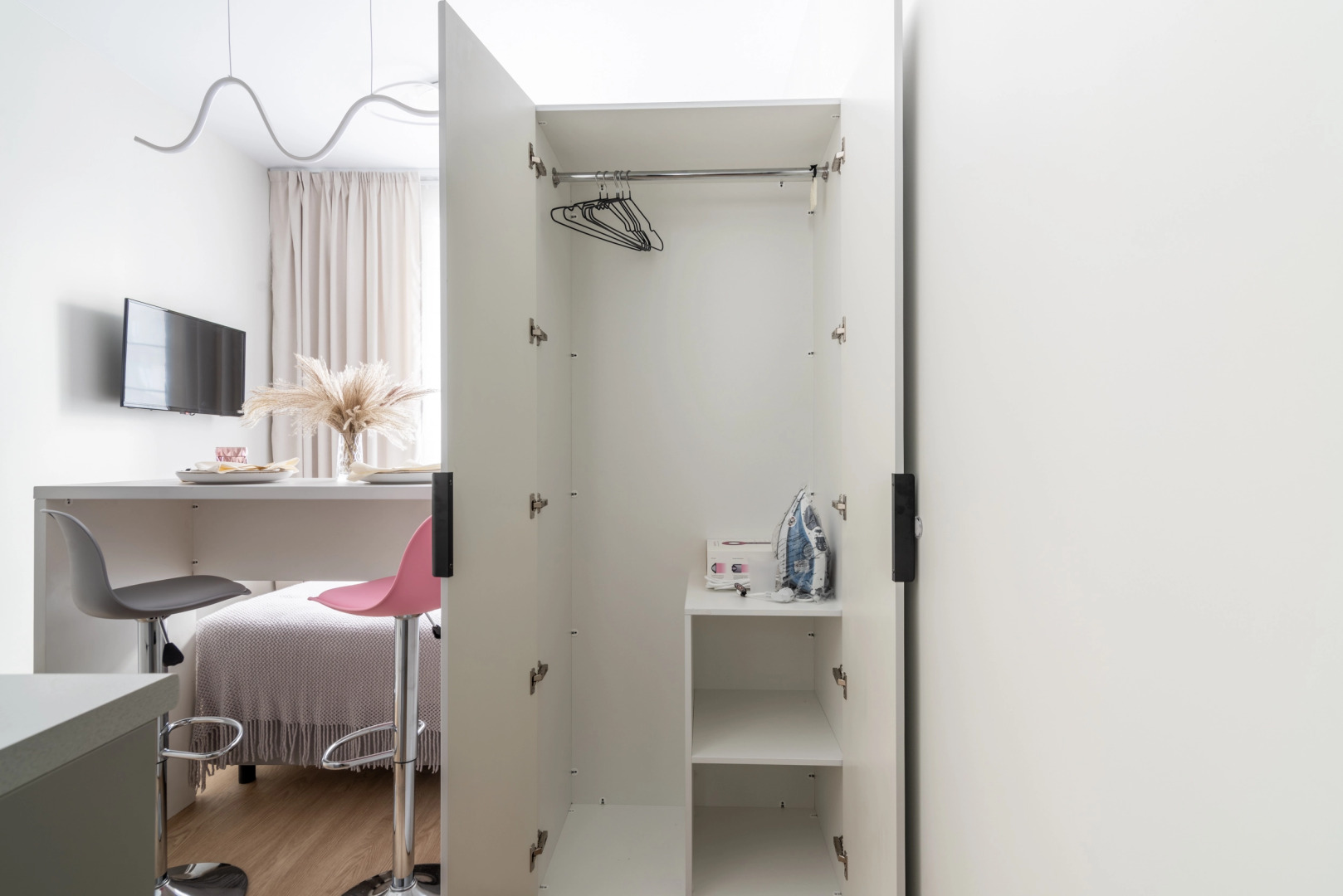 Квартира студия, романтичный дизайн