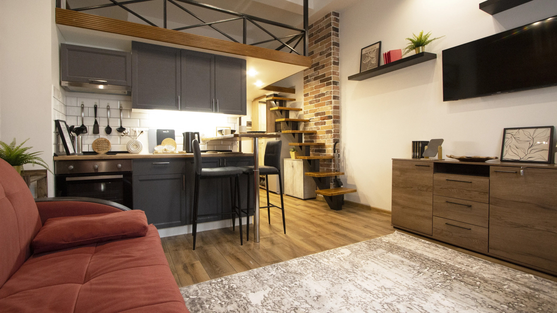 Апартаменты Двухуровневая студия на Павелецкой