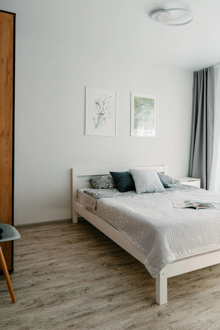 Квартира с Современным Дизайном Студия + Спальня