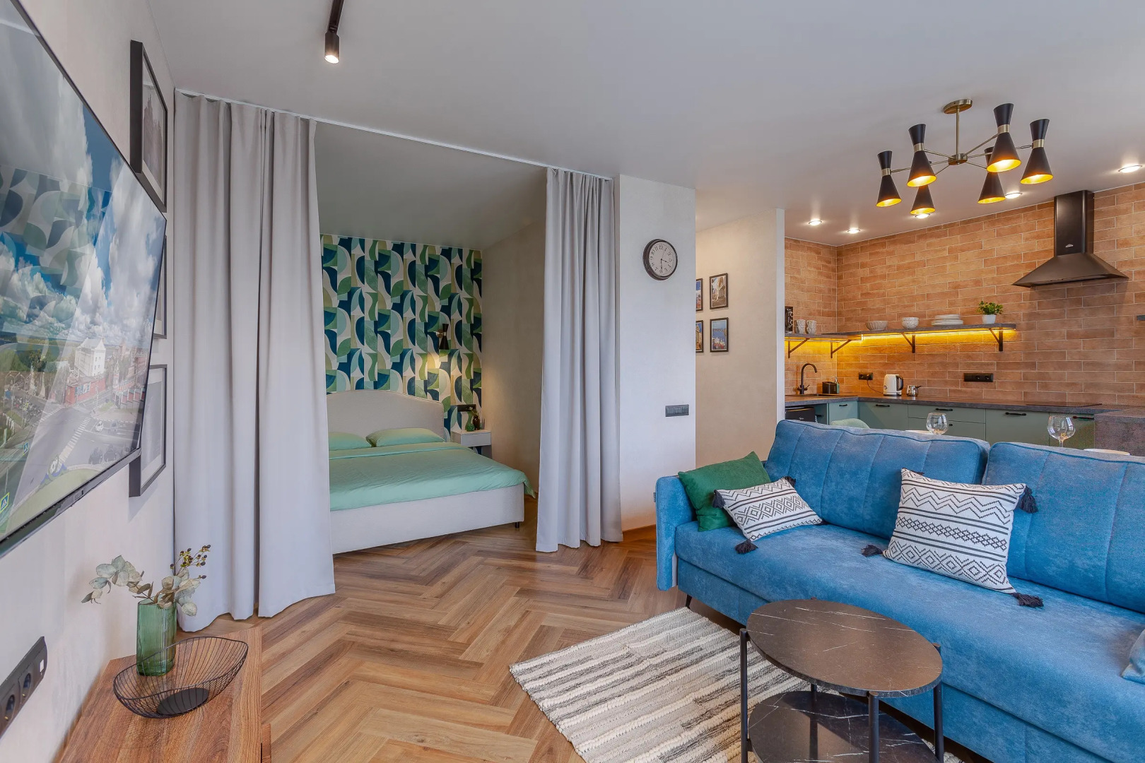 Квартира Aparts Pro+ Студия Восьмое Небо в ЖК Паново Парк