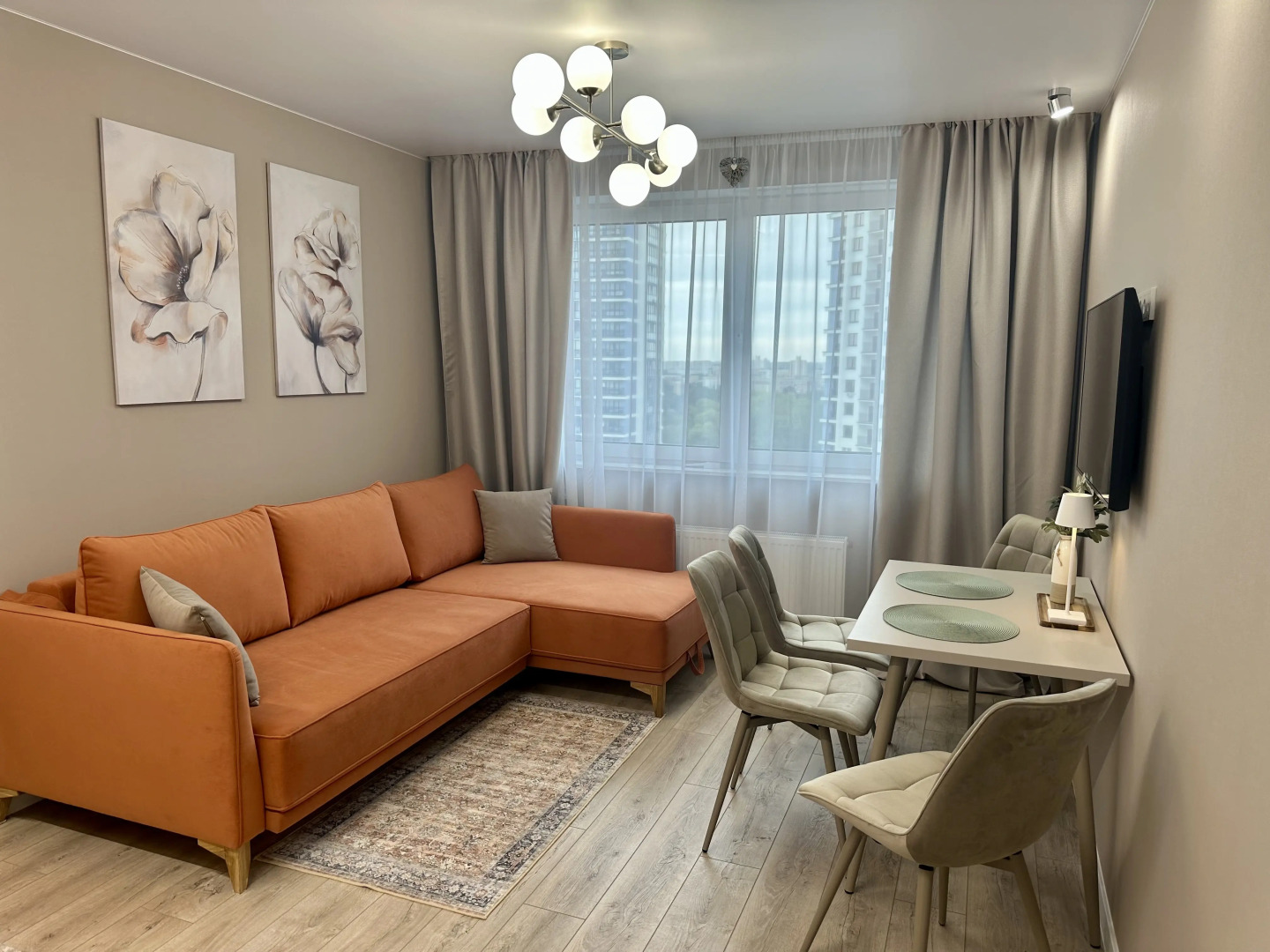 Апартаменты 2-х комнатные Элегантная Волна у метро Аэродромная