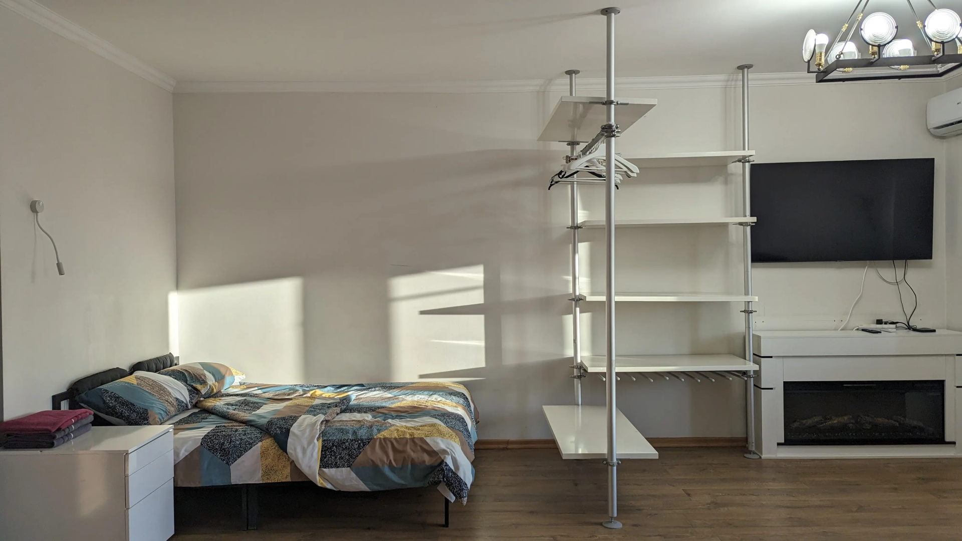 Апартаменты Студия с камином, деревом и видом на реку