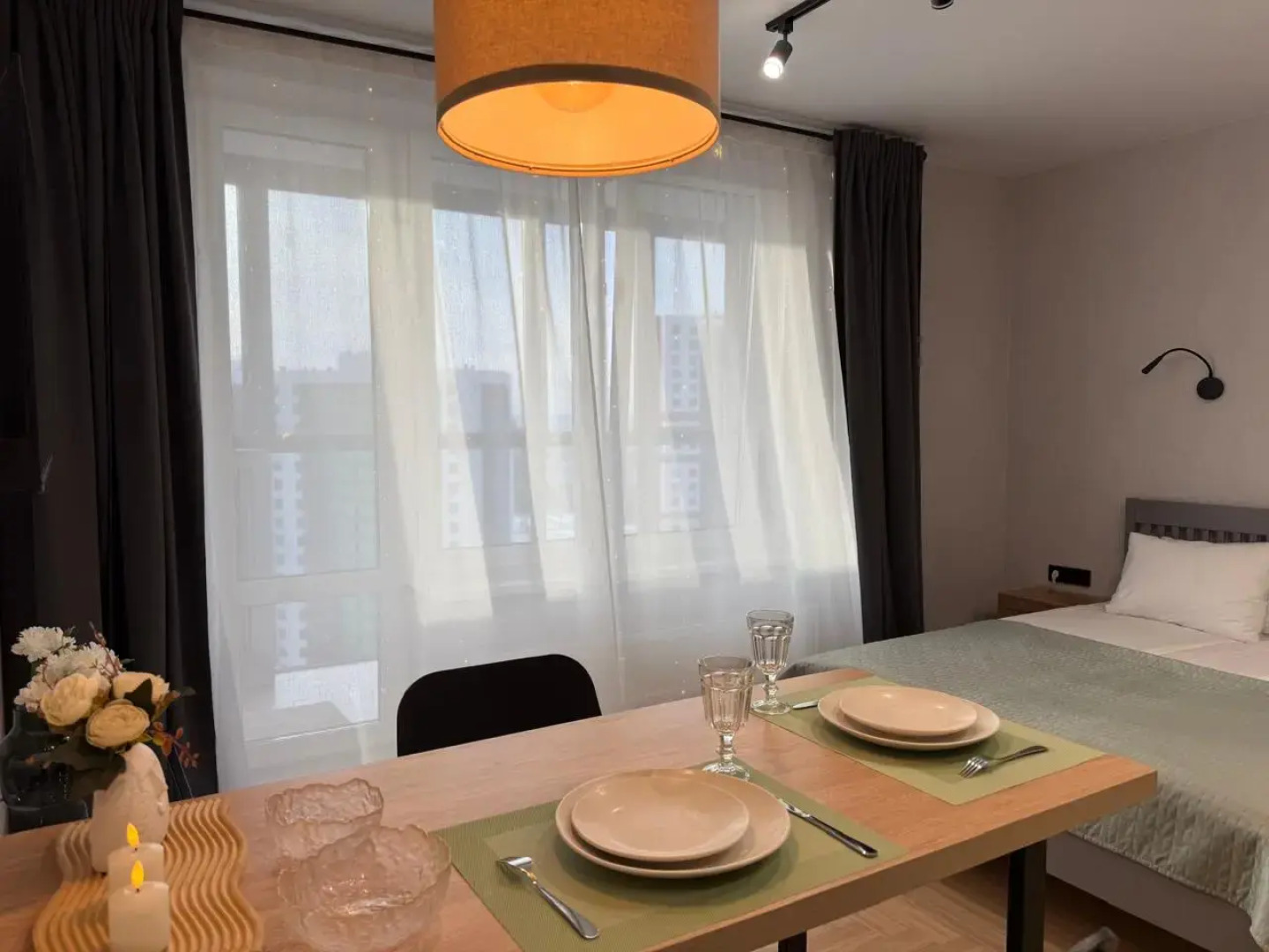 Квартира Стильная новая студия рядом с метро