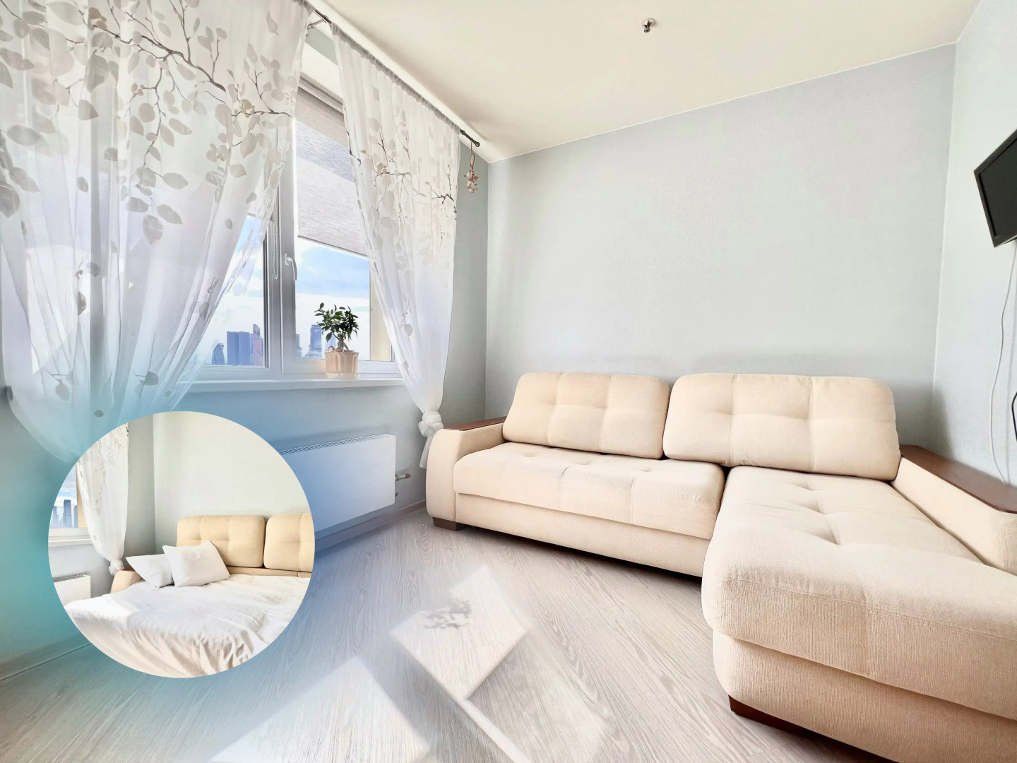 Квартира 3к с прекрасным видом на Москву