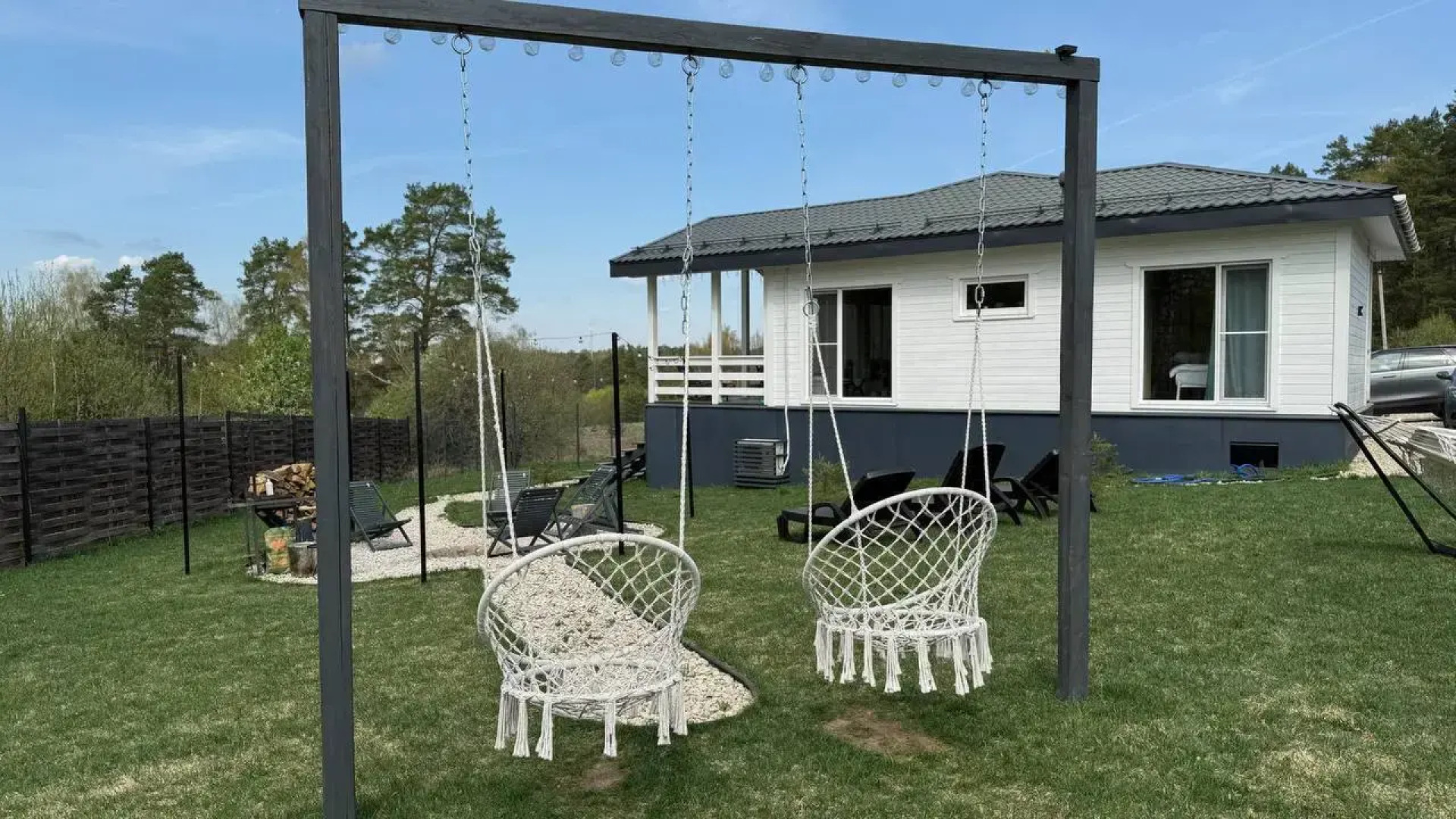 Частный Дом панорамный у леса и озера с сауной и купелью