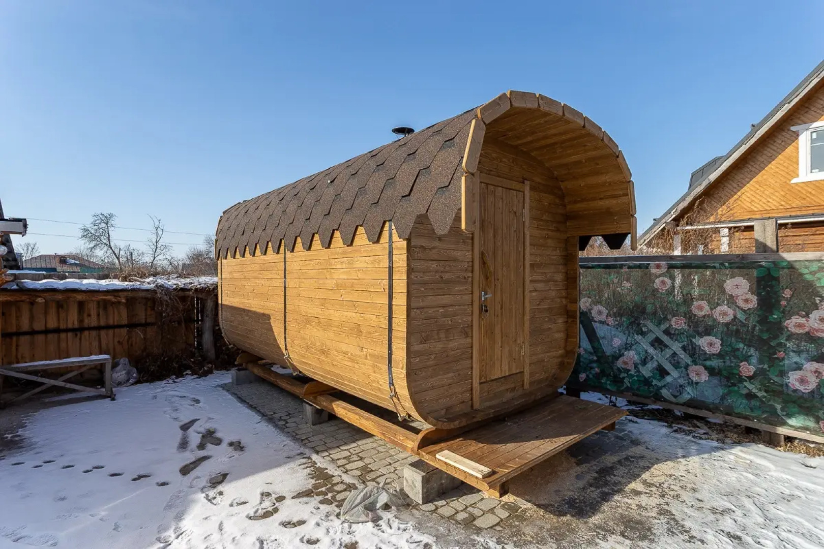 Частный дом с русской печью и баней