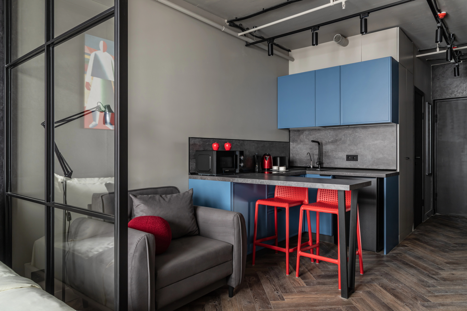 Квартира Moscow Deluxe Apartments Myata Grand Loft Малевич