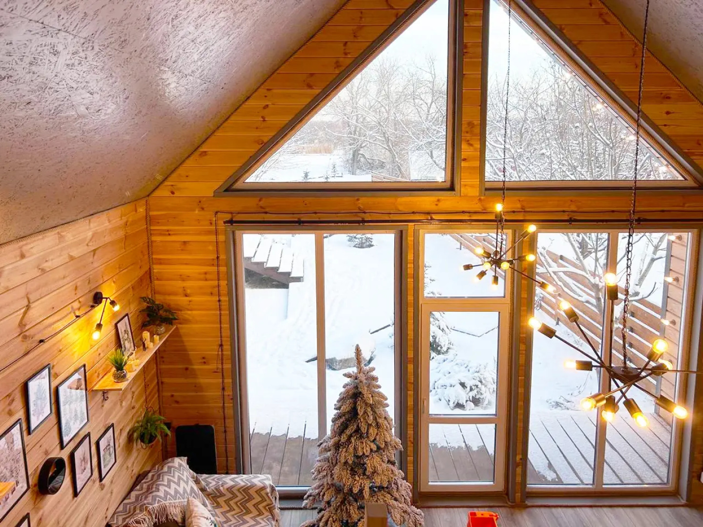 Частный дом с Баней Барн Хаус в стиле Лофт-Бохо