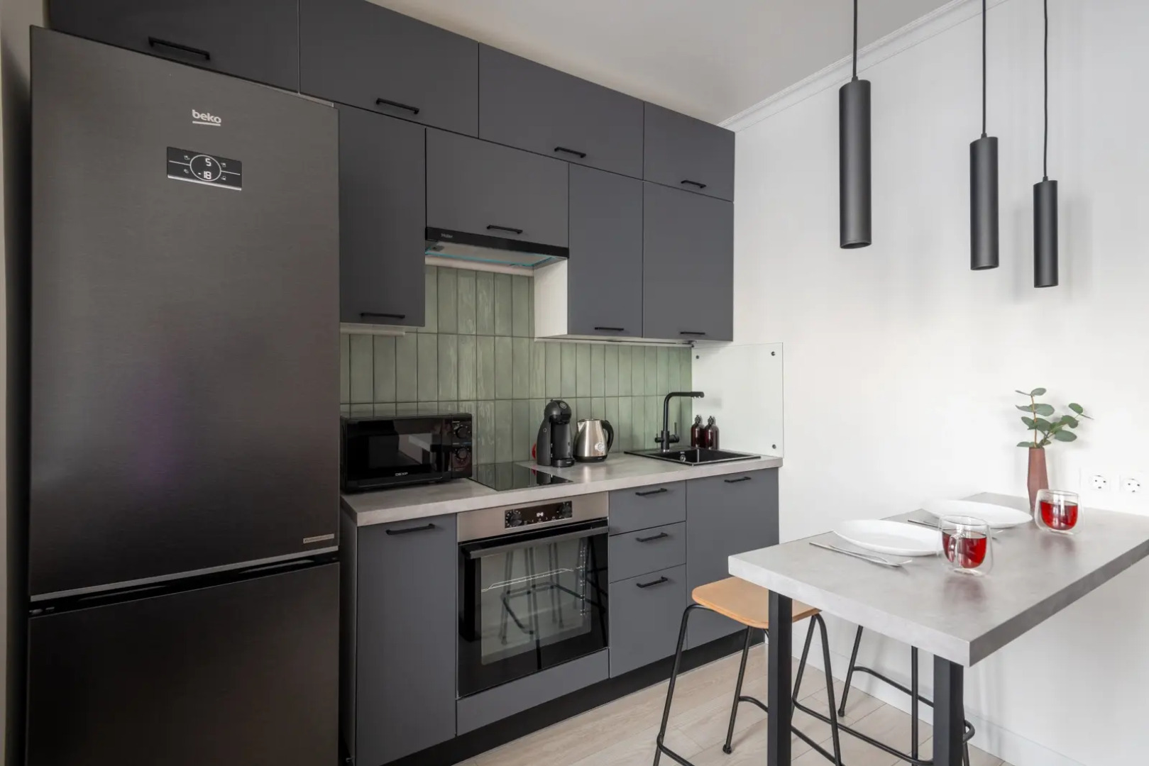 Квартира Студия серая