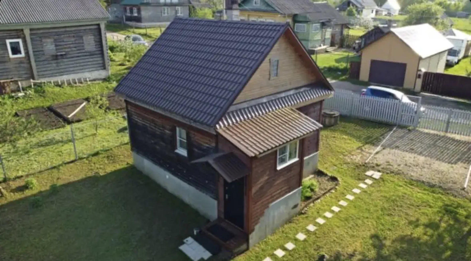 Частный дом у речки для семейного отдыха