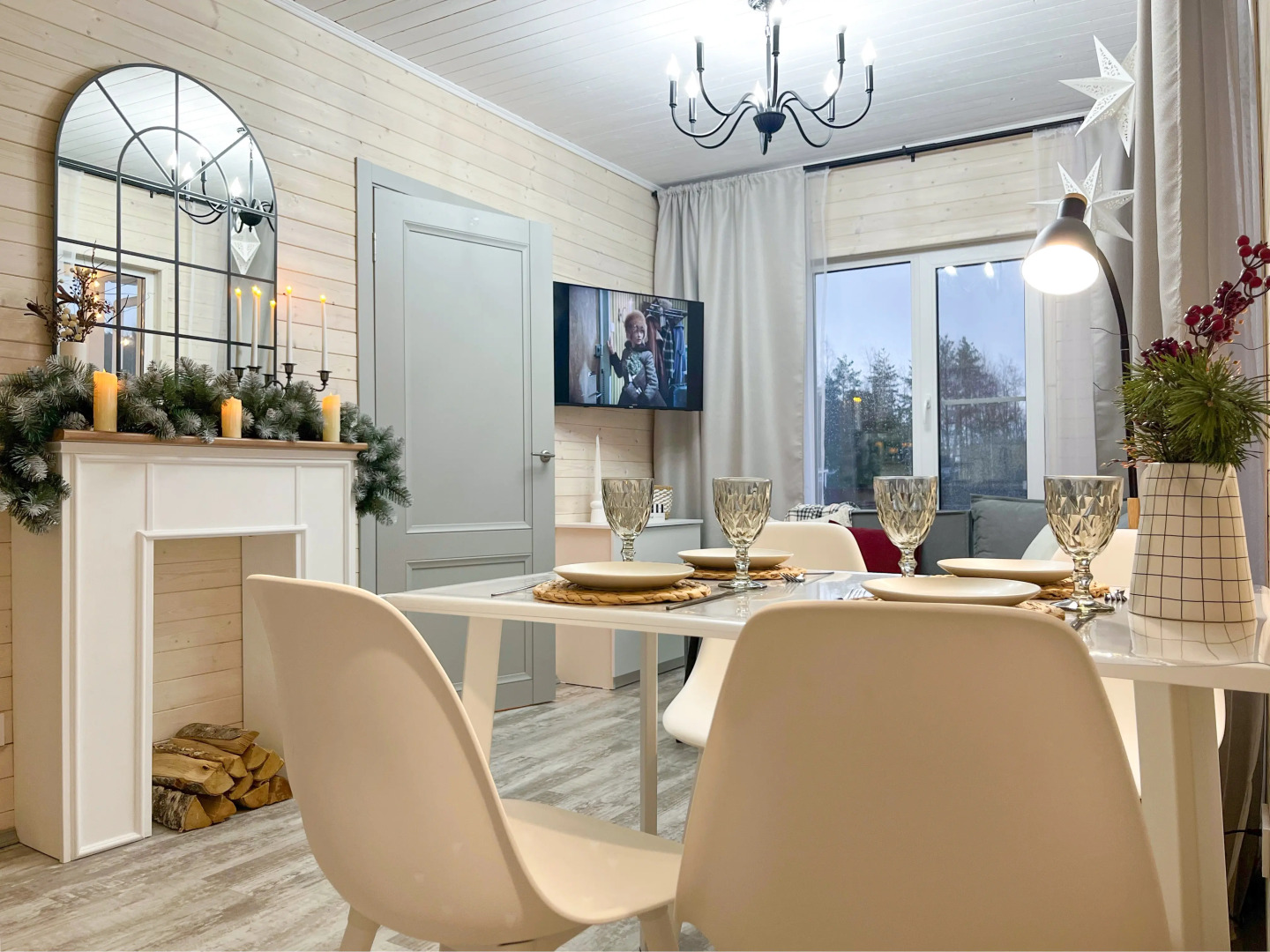 Частный дом DreamStaySPB Сканди дом с фотозонами и сауной у Залива