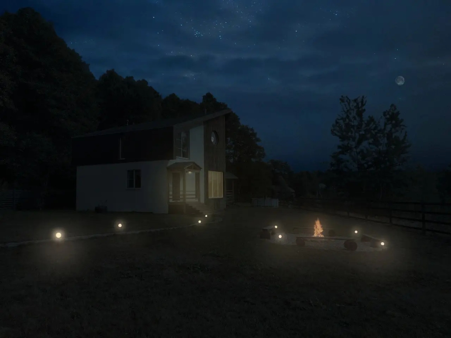 Частный Дом на Реке Green Place House