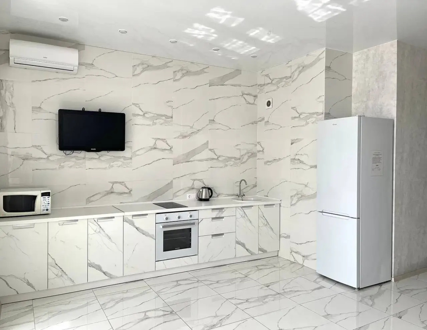 Квартира Мраморная с видом на город в ЖК Панорама