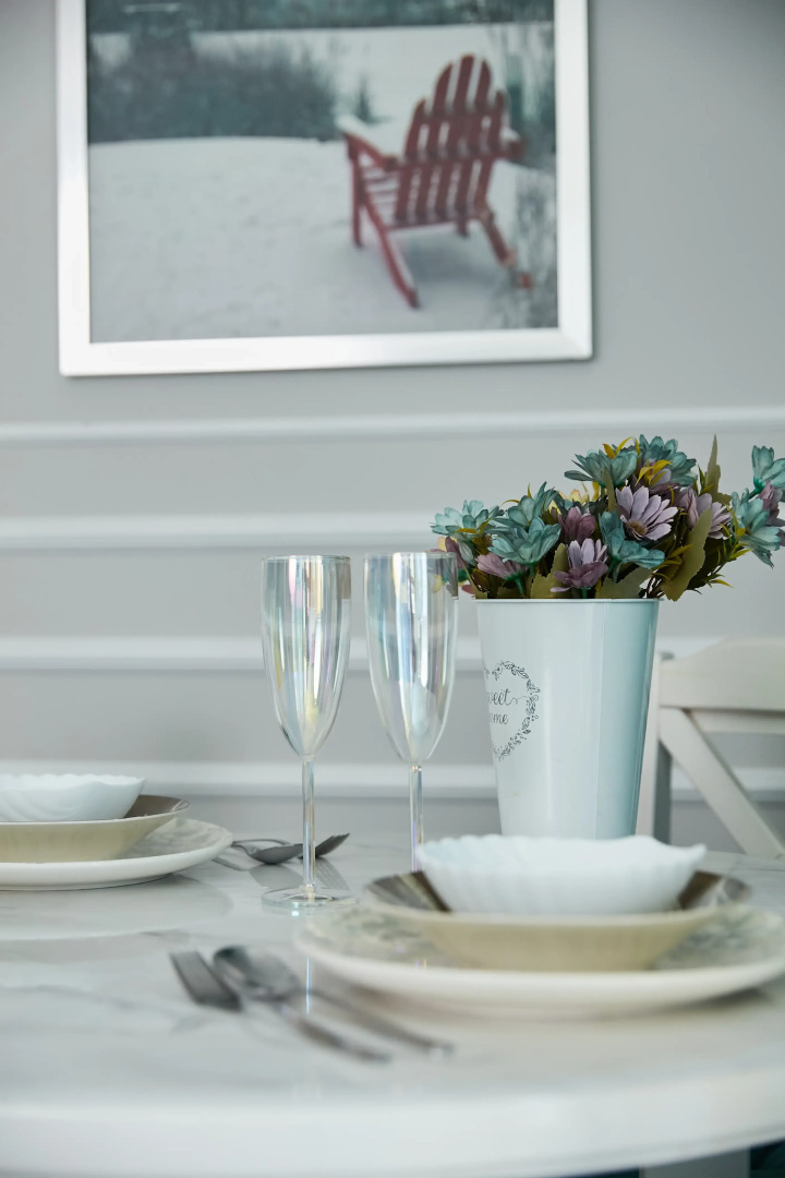 Апартаменты Luma White #2 в центре города с красивым видом на балконе