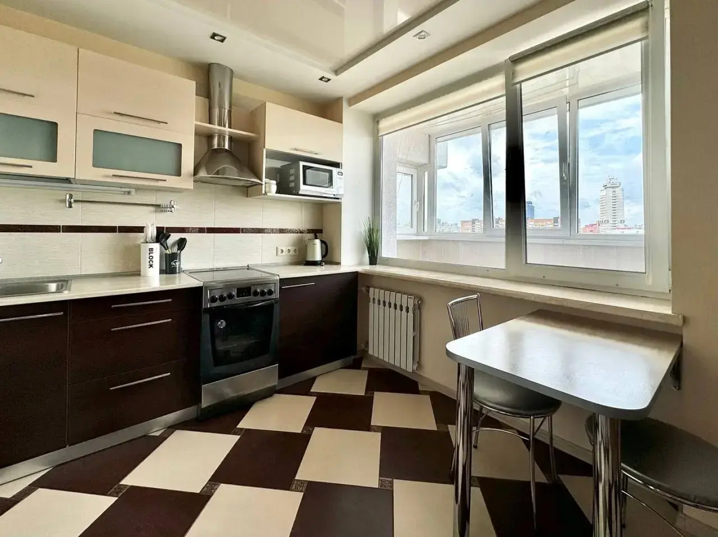 Апартаменты Двушечка в самом центе с красивым видом