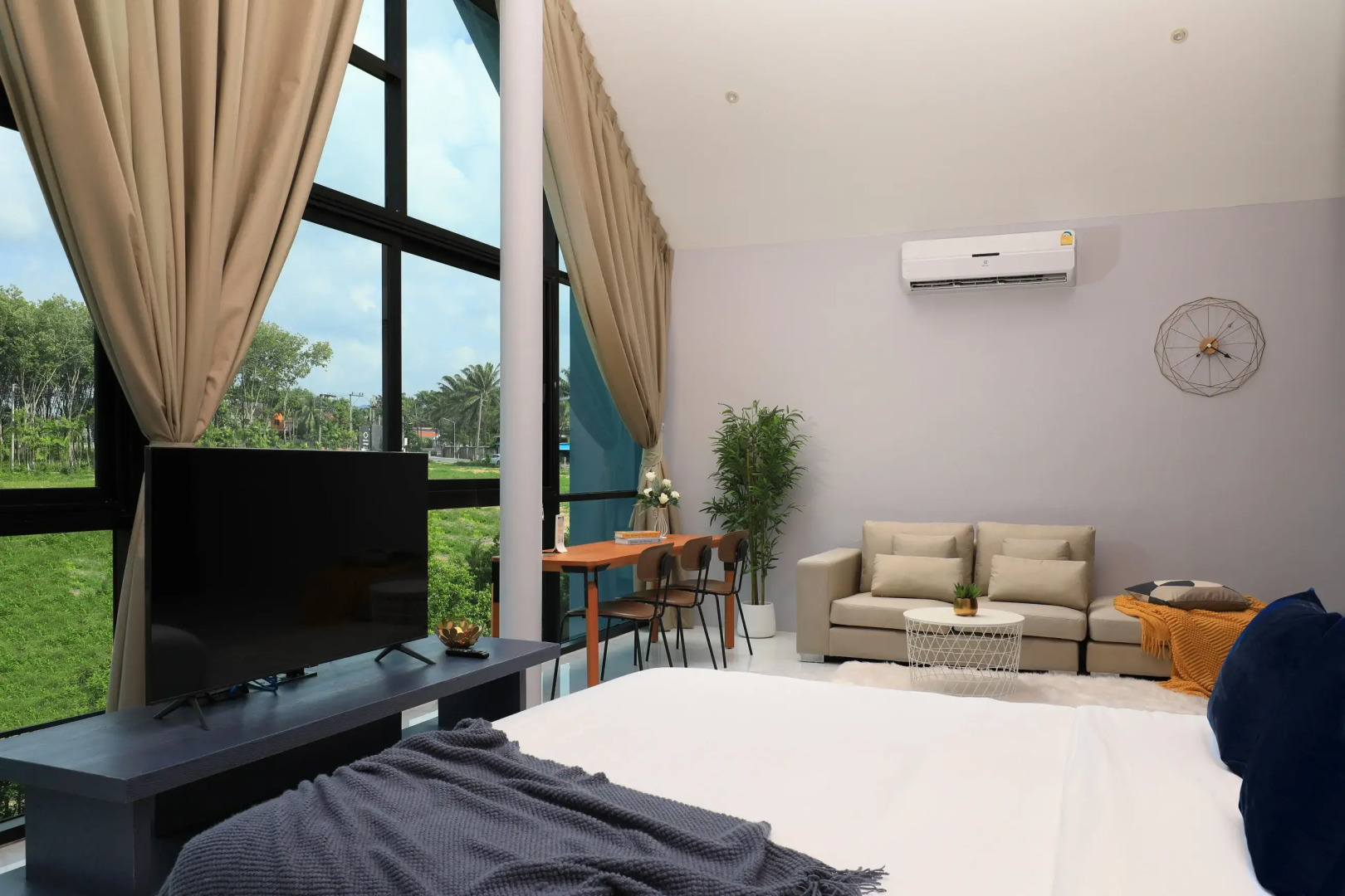 Вилла 3-комнатная с бассейном в 10 минут до пляжа Банг Тао GRN-A4