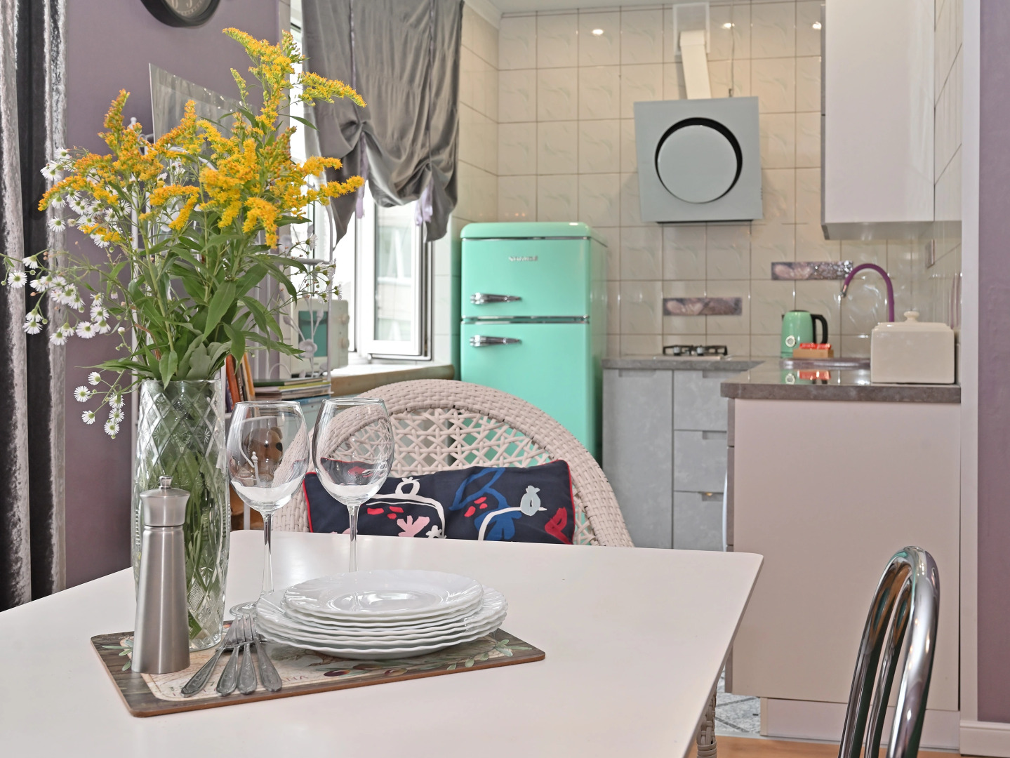 Квартира Атмосферная с качелями в 5 мин от моря