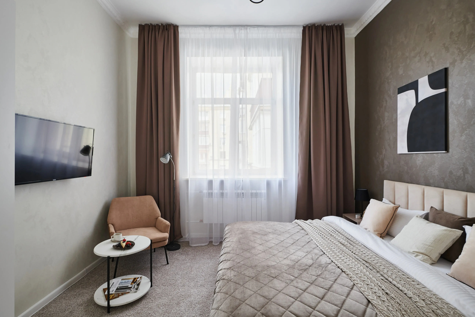 Квартира GM Apartments Тихая и уютная Трехкомнатная на Краснопресненской набережной
