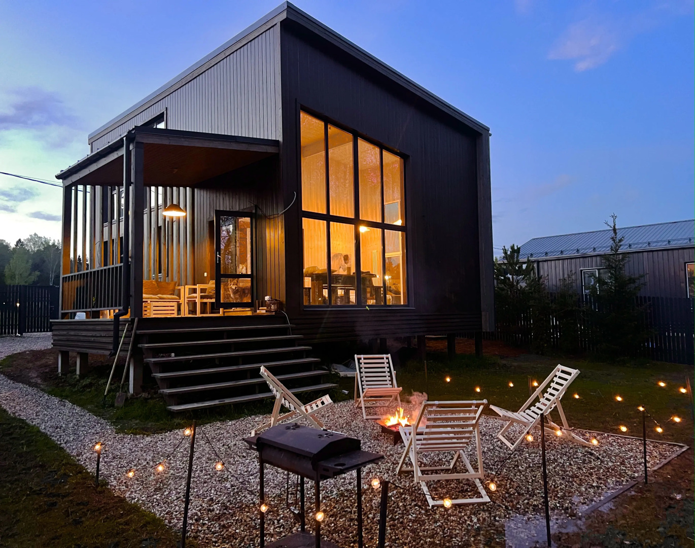 Частный дом Уютный просторный дом с панарамными окнами в березовой роще