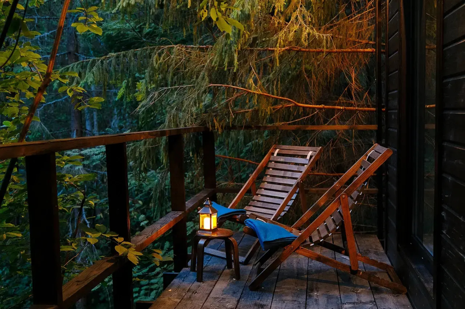 Глэмпинг Опушка Дом среди деревьев