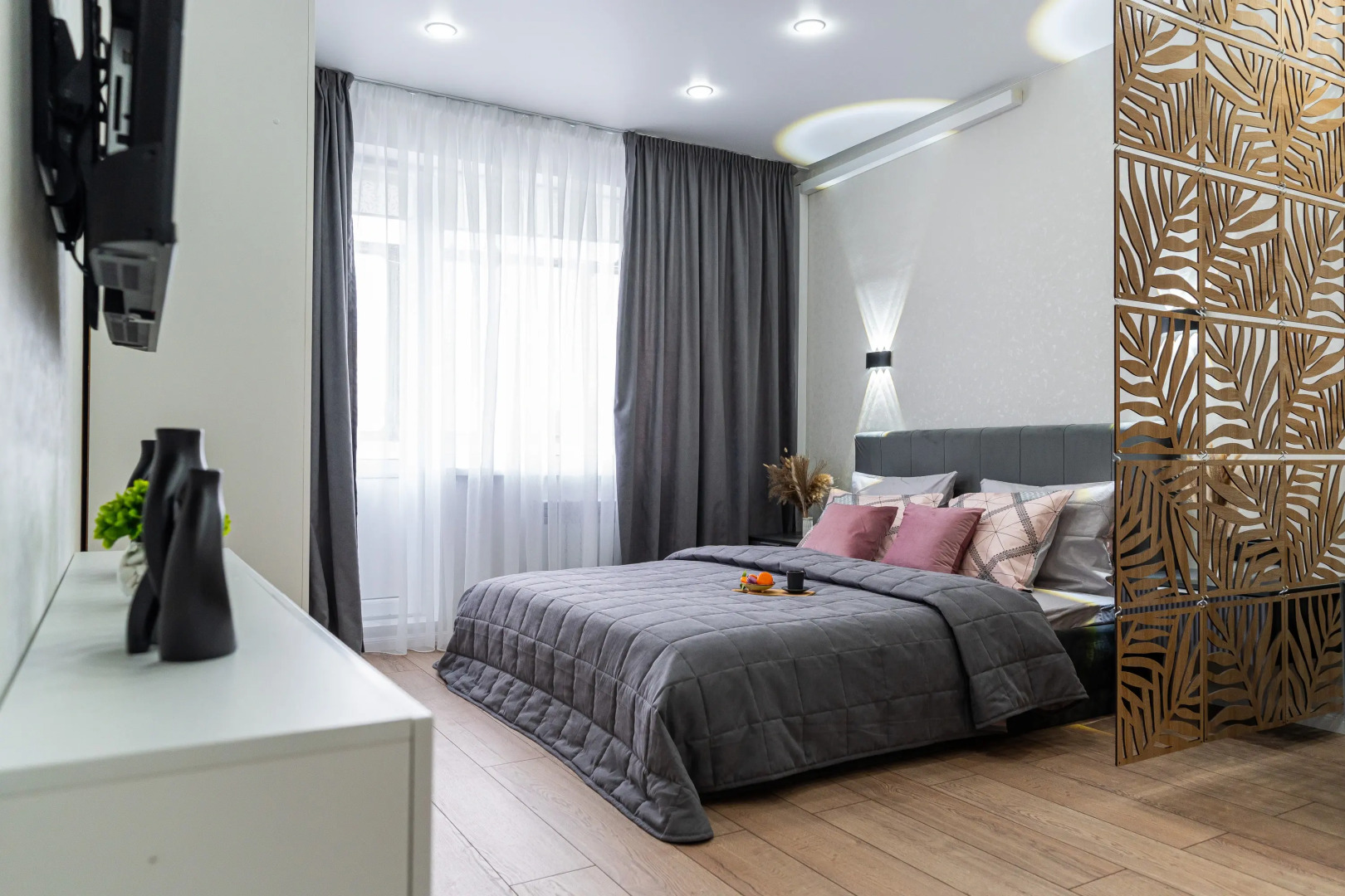 Апартаменты с дизайнерским ремонтом в Геленджике, микрорайон Парус от LetoApart