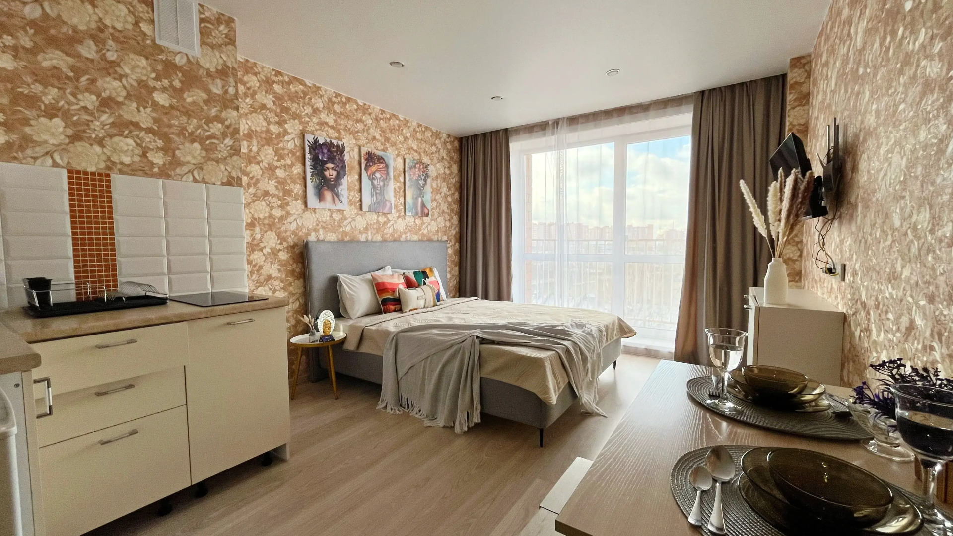 Квартира Студия рядом с Аэропортом на Пискунова