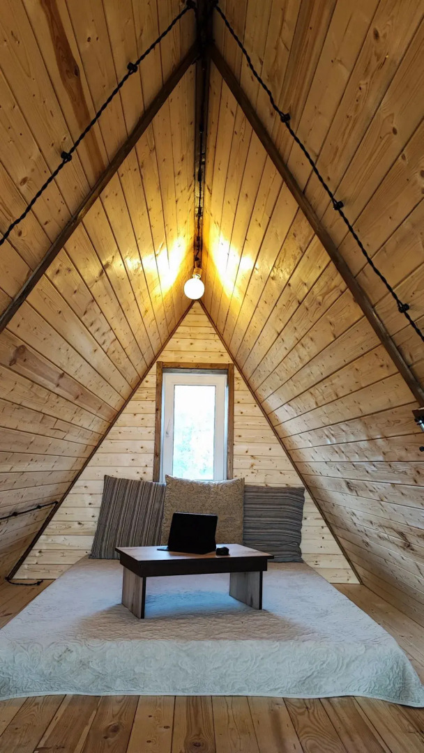 Шале A-Frame с Панорамным Видом на Волгу