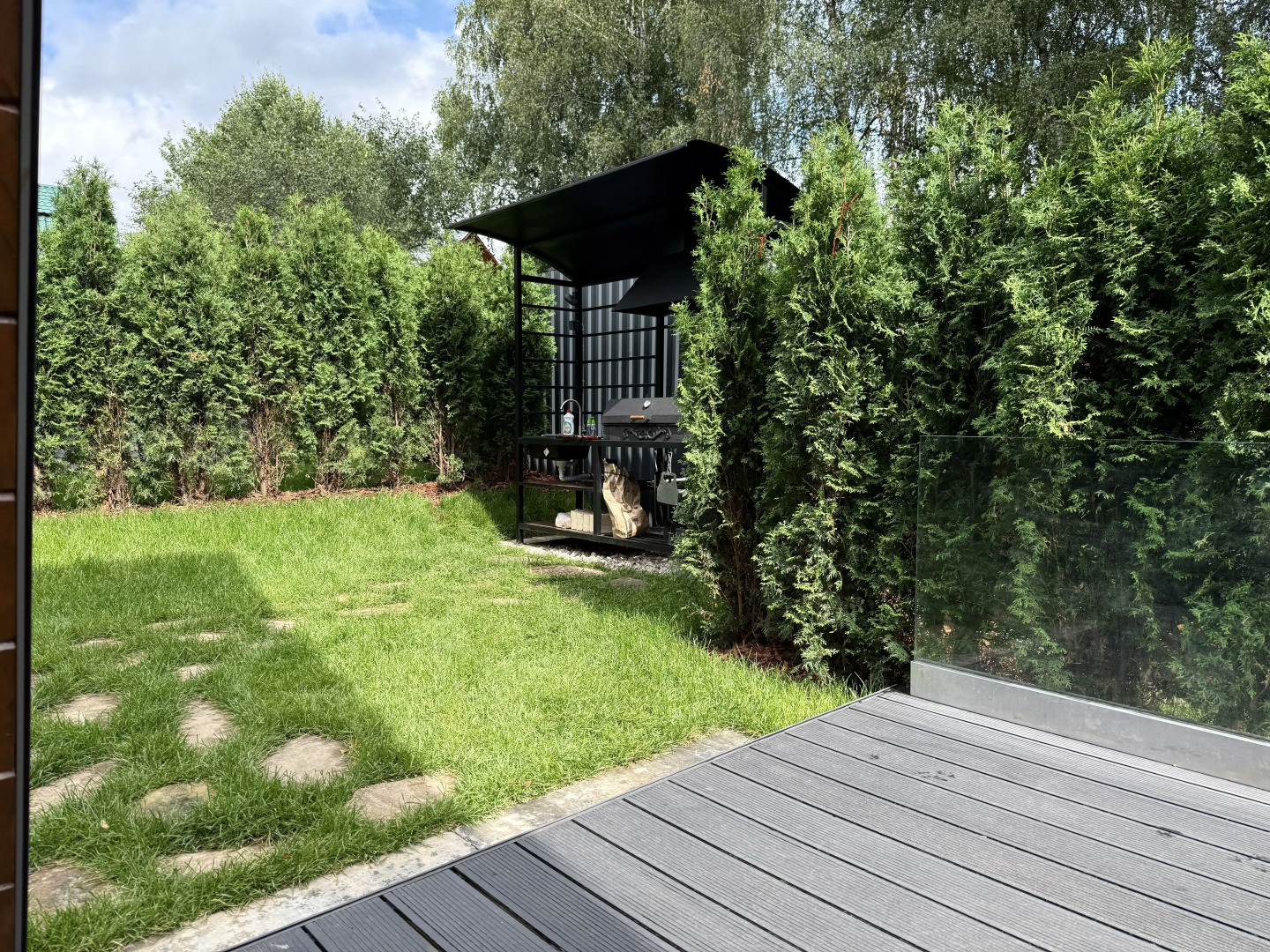 Частный дом Уютный А-фрейм Поле с баней и чаном