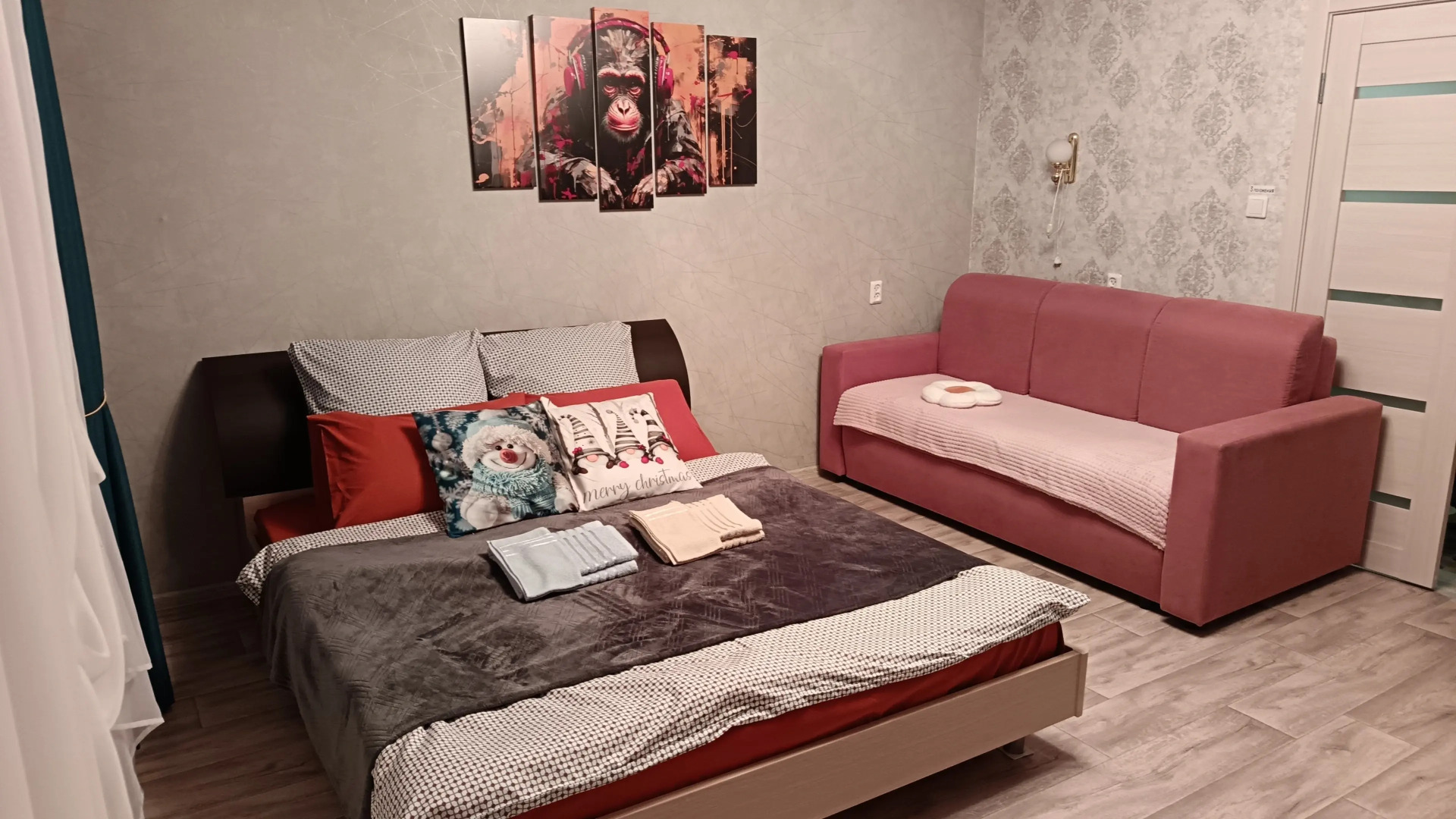 Квартира Уютная 2-Комнатная со Всем Необходимым для Проживания