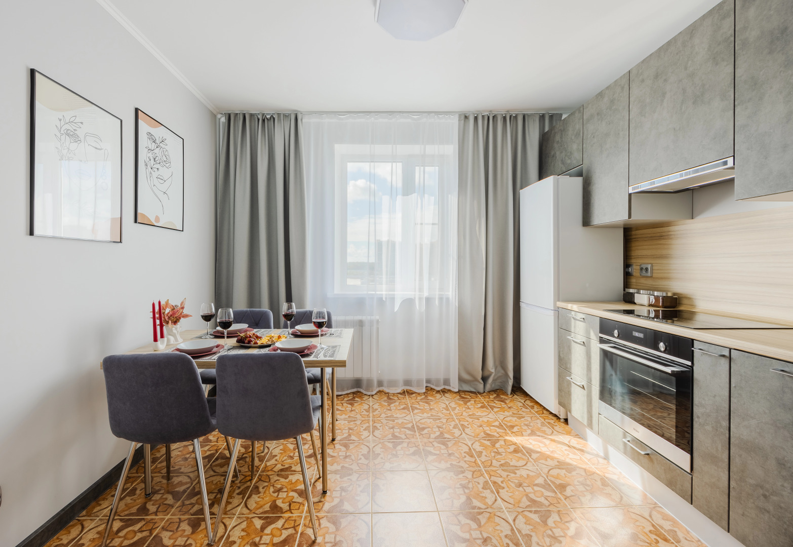 Апартаменты двухкомнатные Prudius Apart у Лахта центра