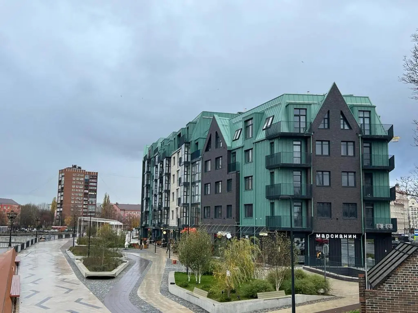 Квартира на Рыбной Деревне с видом на Преголя