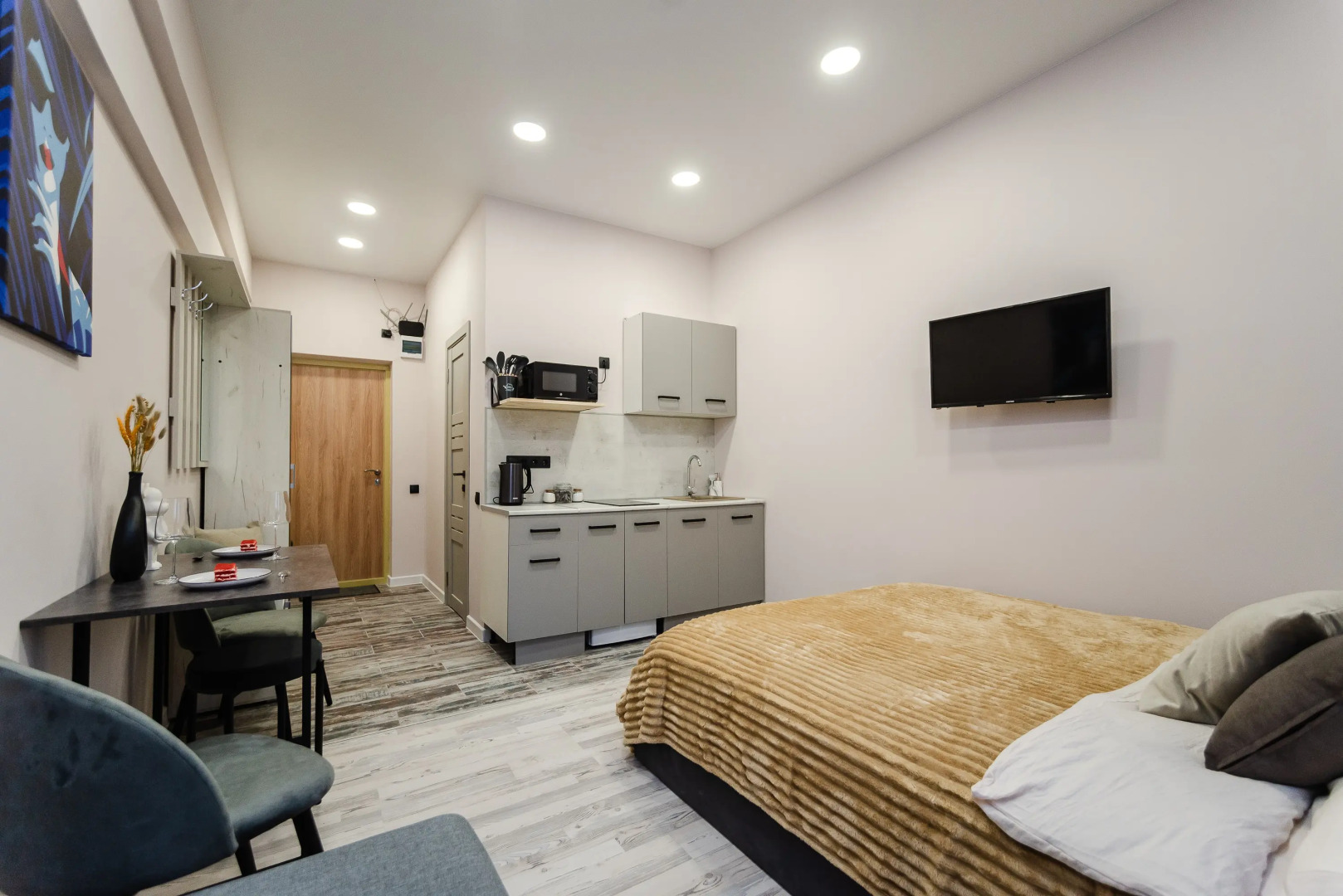 Апартаменты Новая Cтудия в Cтиле Минимализм рядом с Ботаническим Садом