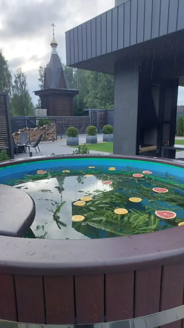 Вилла стильная с умным домом сауной и чаном