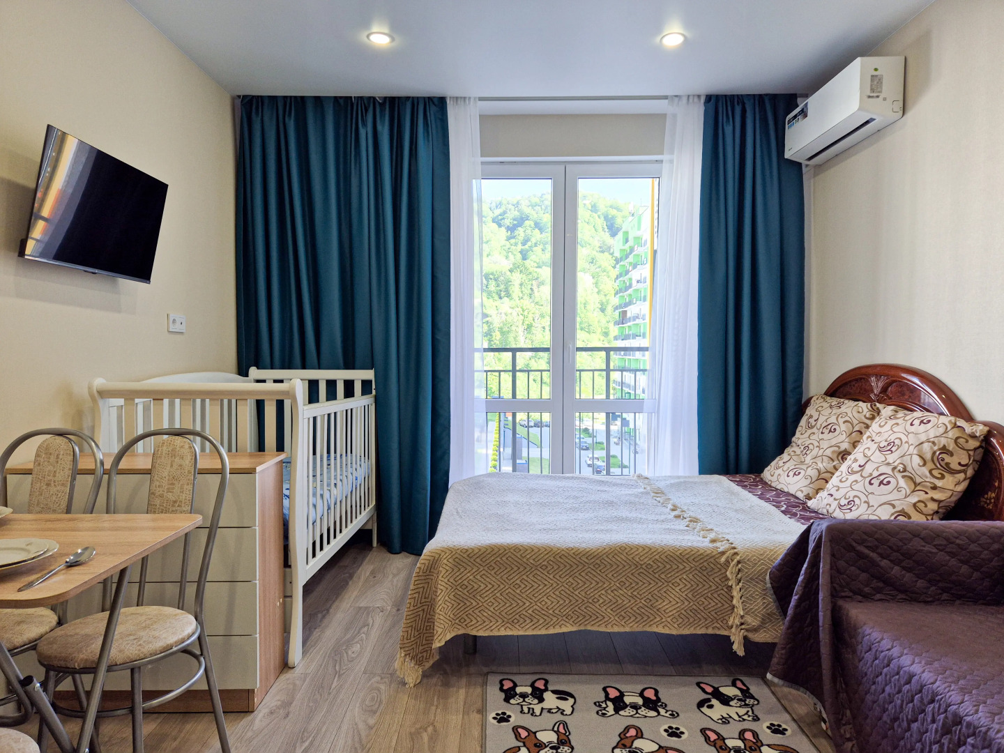 Апартаменты Студия для отдыха с маленьким ребенком
