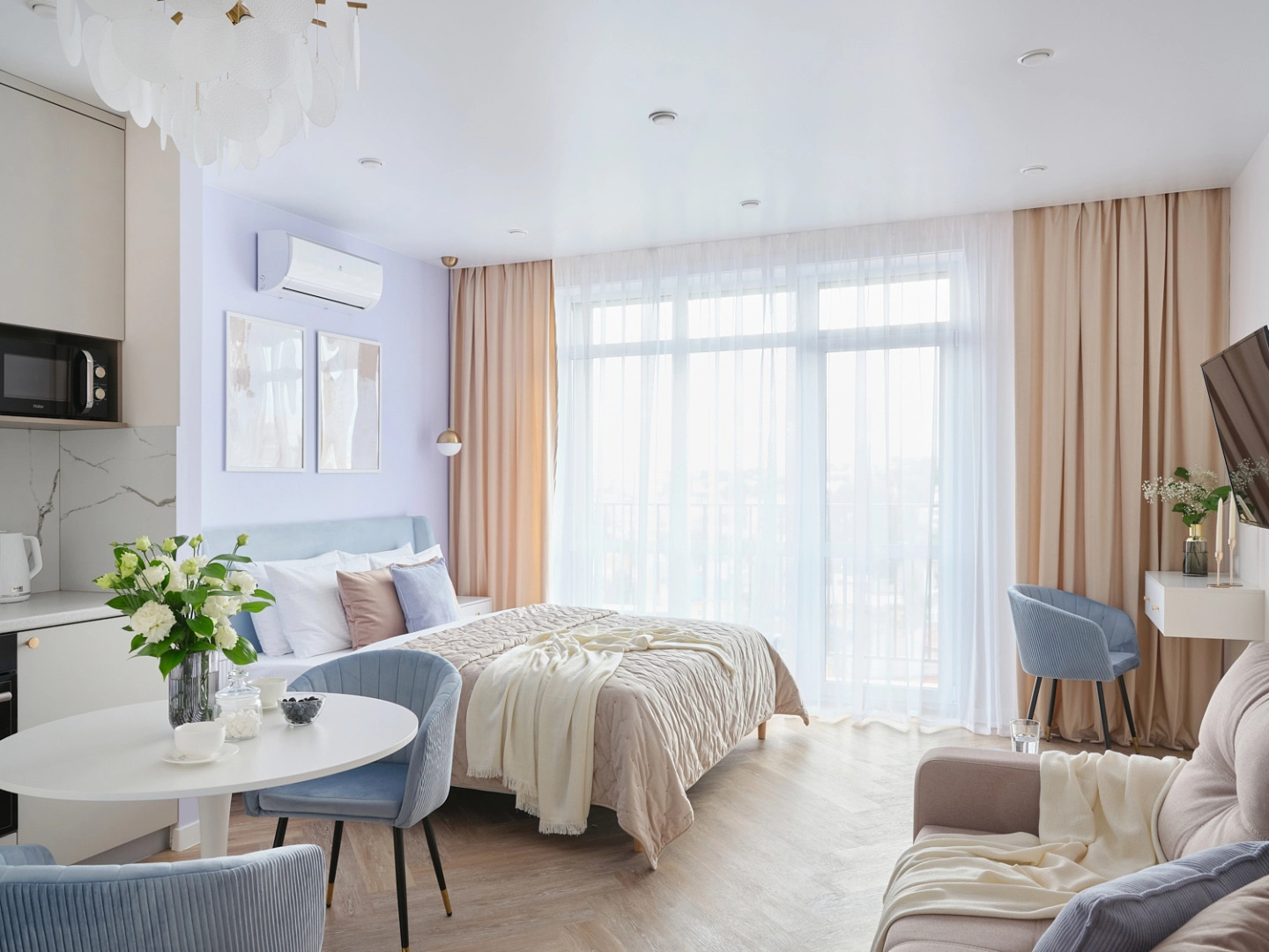 Апартаменты White Beach Studio Самостоятельное Заселение