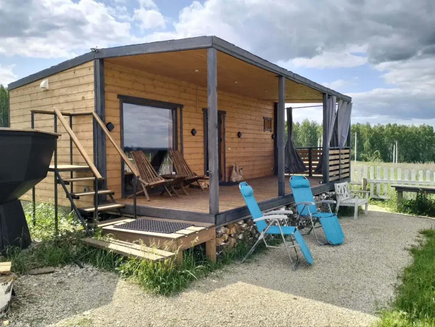 Частный дом с баней и чаном Душевное место