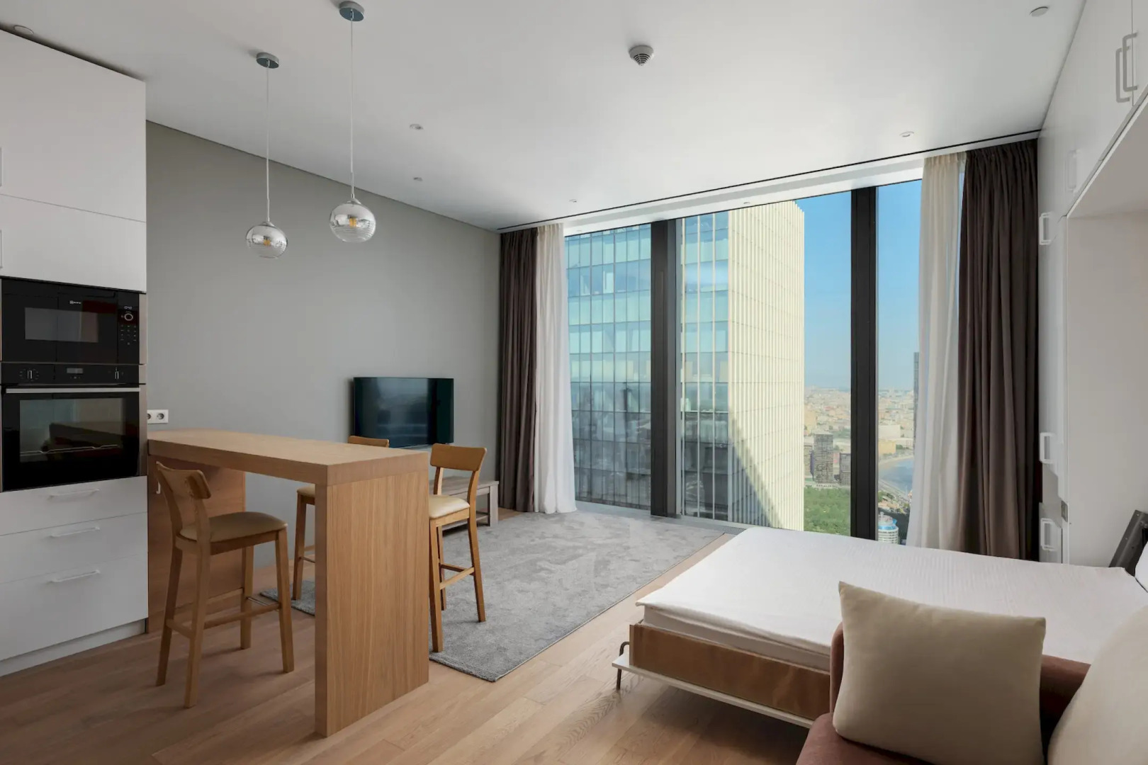 Апартаменты Москва Сити уютная студия 58 этаж