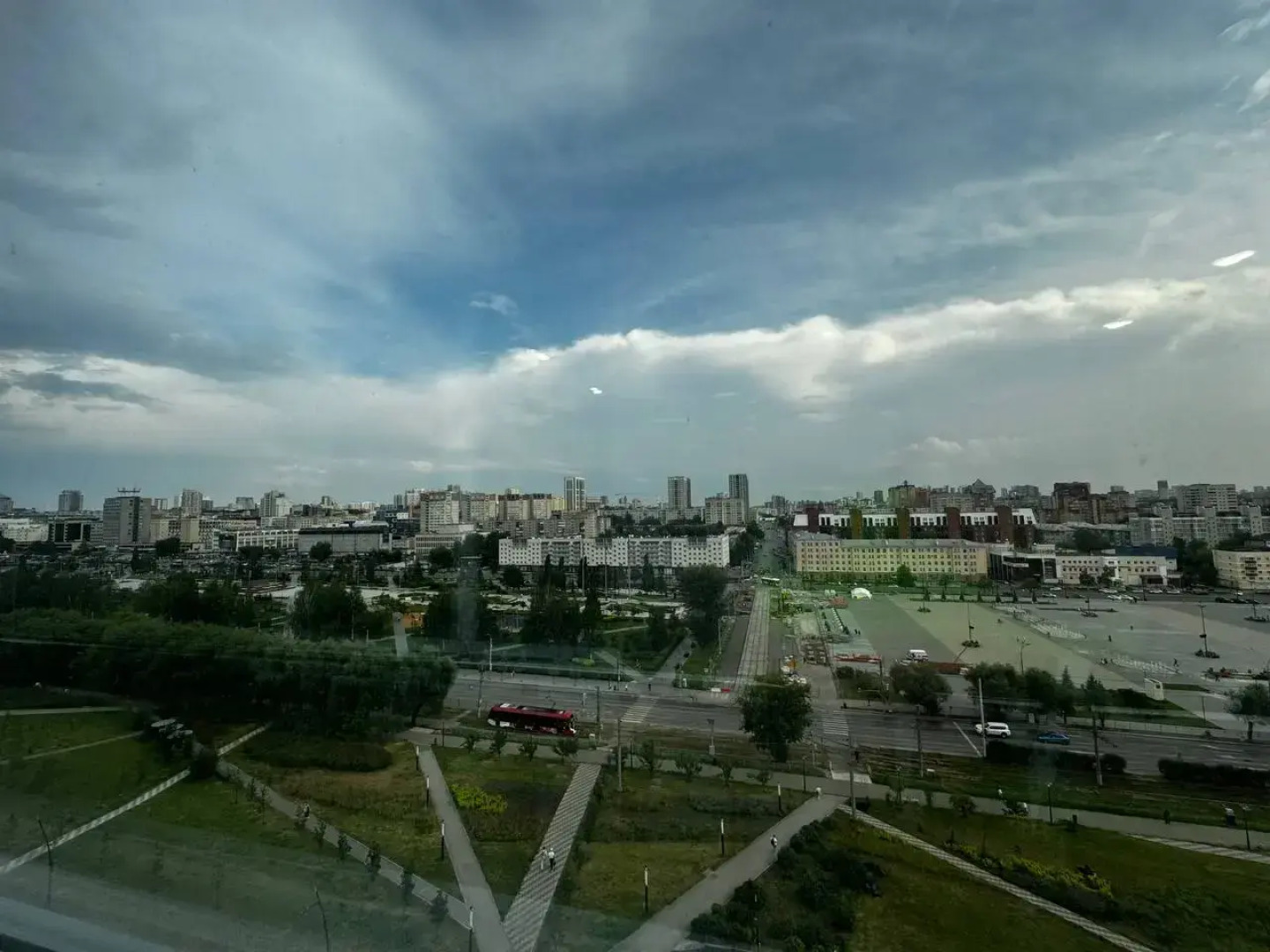 Квартира в центре города с видом на фонтаны